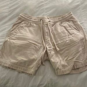 Marine Layer Saturday Canvas Short in Cream
